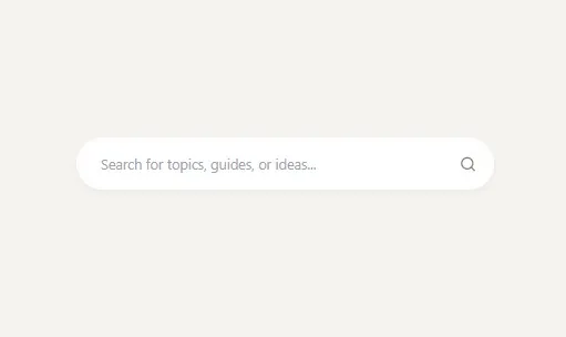 Tactile Focus Search Bar