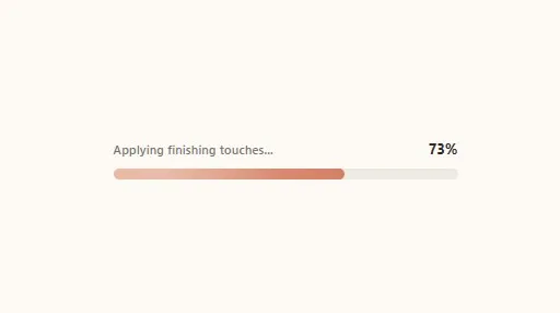 Fluid Journey Progress Bar