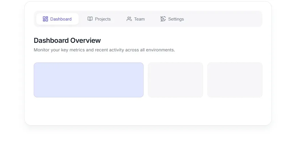 Luminance Dashboard Tabs