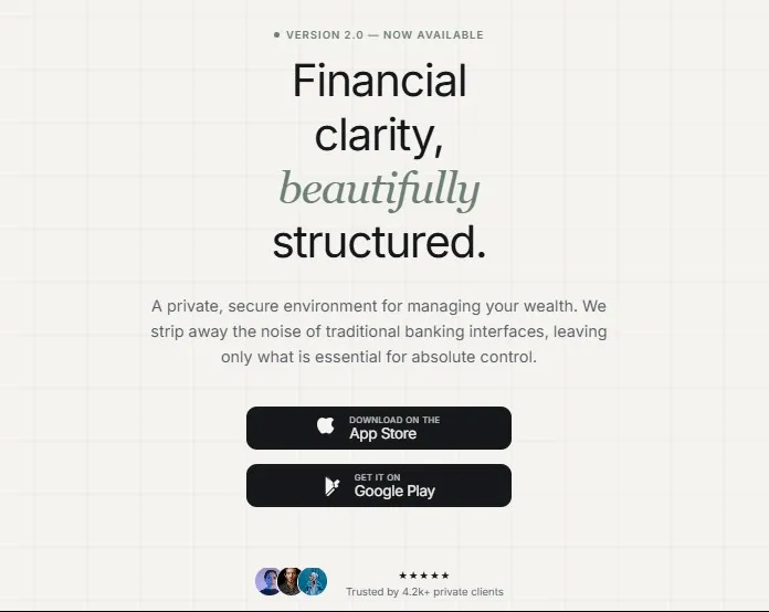 Editorial App Landing Hero