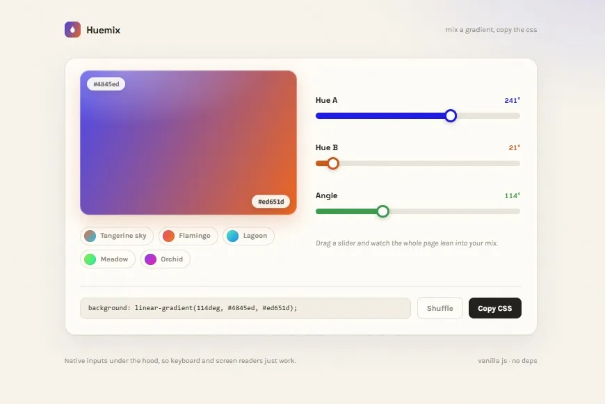 Range Sliders That Paint the Page