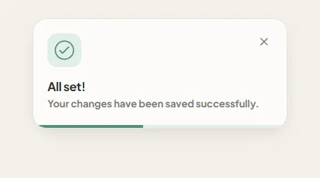 Gentle Nudge: An Organic Success Alert