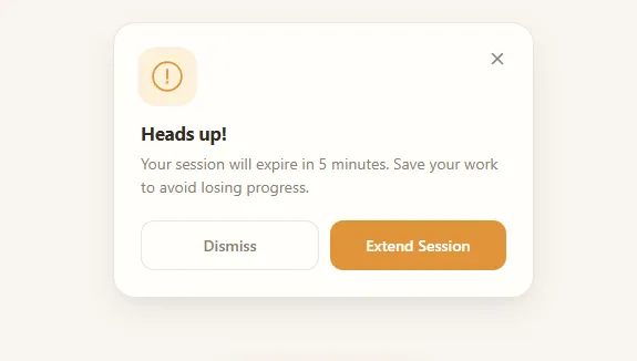 A Thoughtful Warning Alert