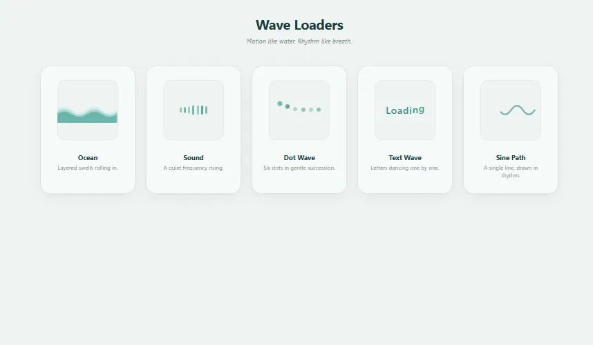 A Collection of Wave Loaders