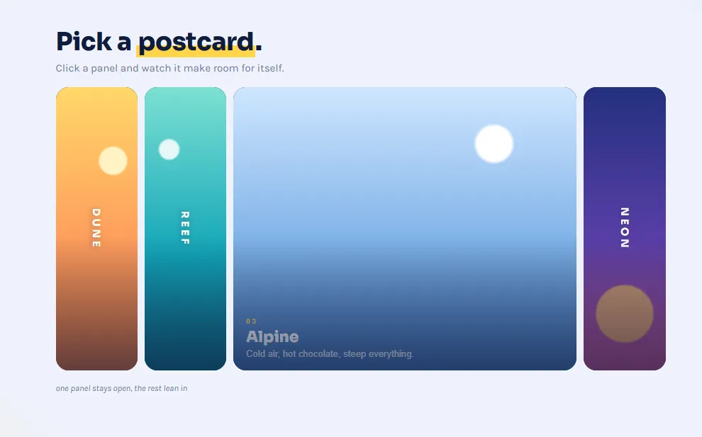 Animated Expanding Accordion