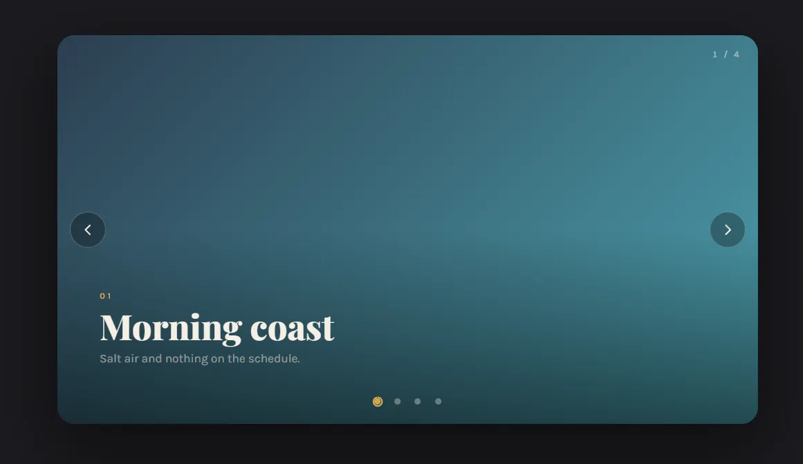 Cinematic Image Slider
