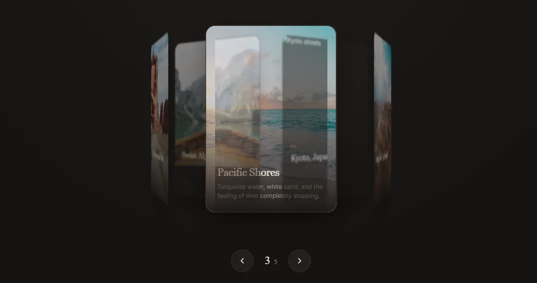 A Cinematic Coverflow Slider