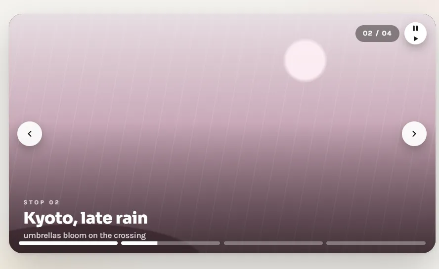 Autoplay Slider with Ken Burns