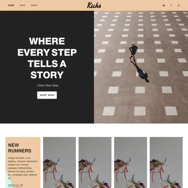 Kicks: The Ultimate E-Commerce Starter Site