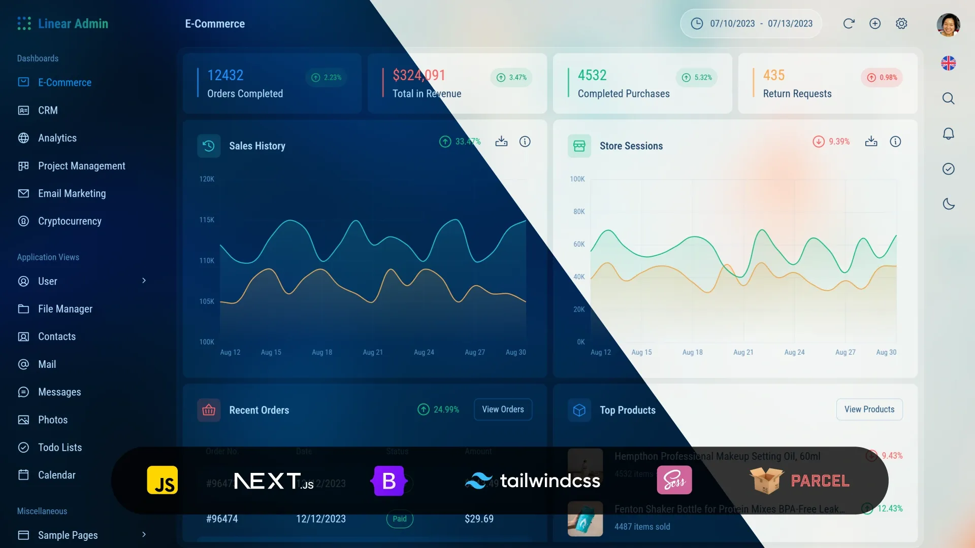 Linear Admin - Multipurpose Admin Template