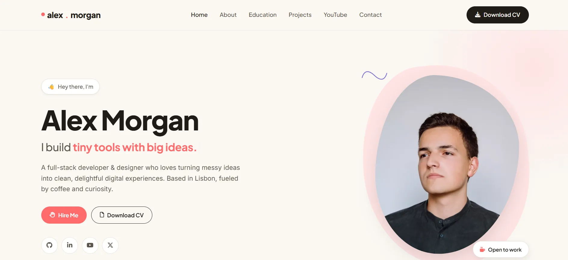 Nexfolio - Creative Developer Portfolio